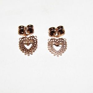 Unbranded Jewelry - Dainty Cut Out Heart Station Necklace Earring Sets Unbranded Jewelry - Dainty Cut Out Heart Station Necklace Earring Sets